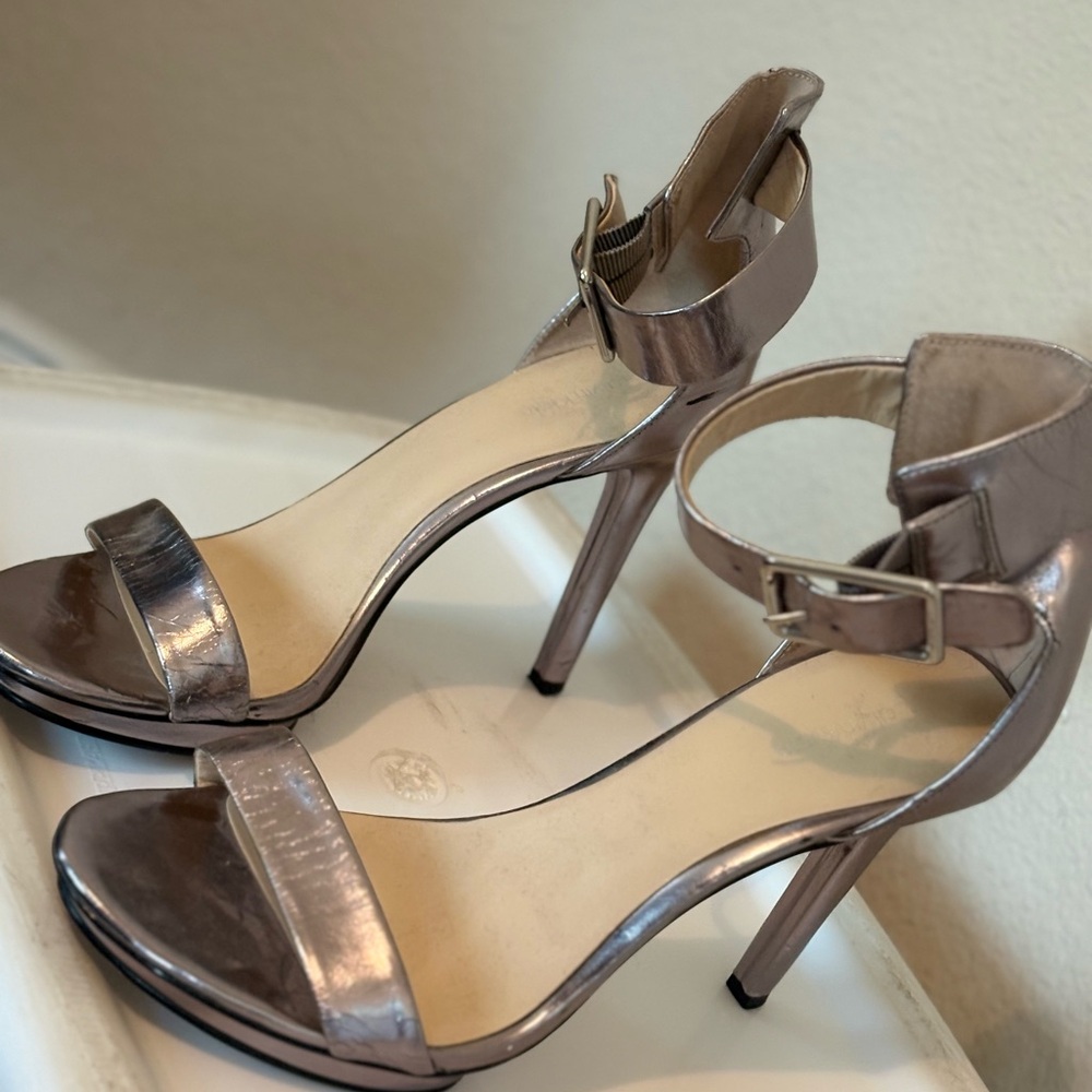 Elegant Metallic High Heel Sandals